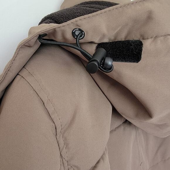 Noize Mid Length Parka Winter Jacket Addie Sz M Khaki Neutral Minimalist Warm - Picture 9 of 15